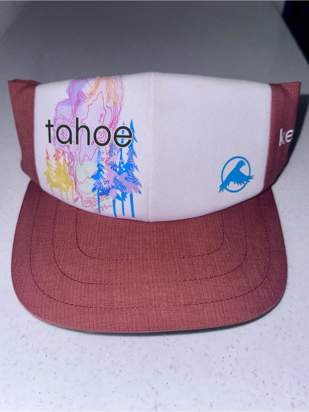 Kea Peak Trucker Visor Hat Lake Tahoe Logo